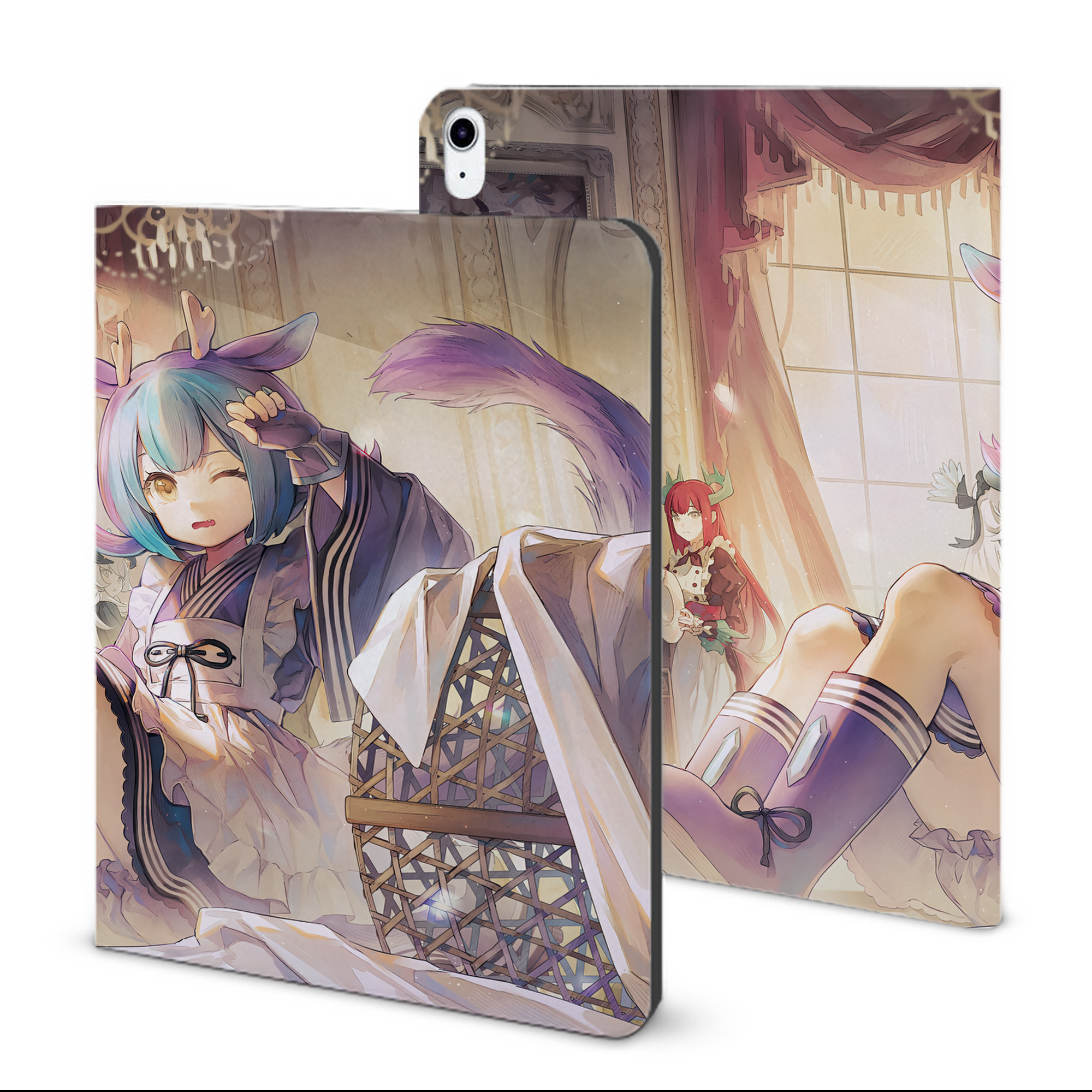 （画像用） 遊☆戯☆王 Yu-Gi-Oh! IPad ケース ブック型 PUレザー TPU 耐衝撃 軽量 薄型 ペン収納なし 全面保護 IPad 各モデル対応